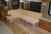 Custom built rv furniture