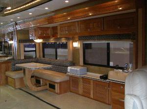  newcustom built L section with power table