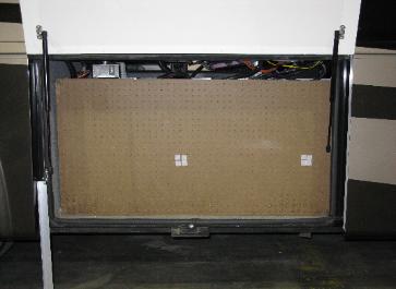 Tear down for exterior TV replacement